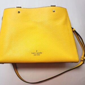 kate spade Yellow Leather Leila Satchel